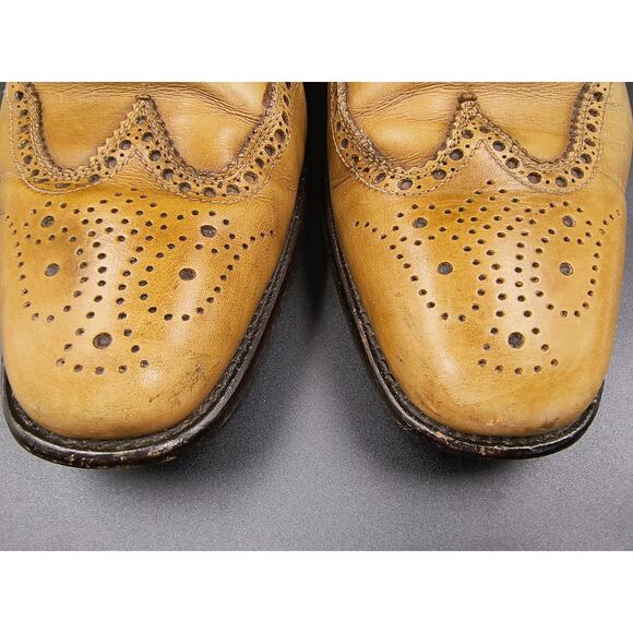 Antonio Maurizi Italian Leather Brogue Wing Tip Dress Shoes - Size 45 main image 9